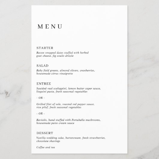 Einfaches klassisches elegantes, modernes Hochzeit Flyer (Vorne)