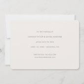 Einfaches klassisches Full Foto Save the Date (Rückseite)