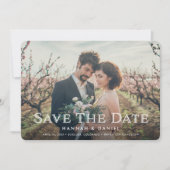 Einfaches klassisches Full Foto Save the Date (Vorderseite)