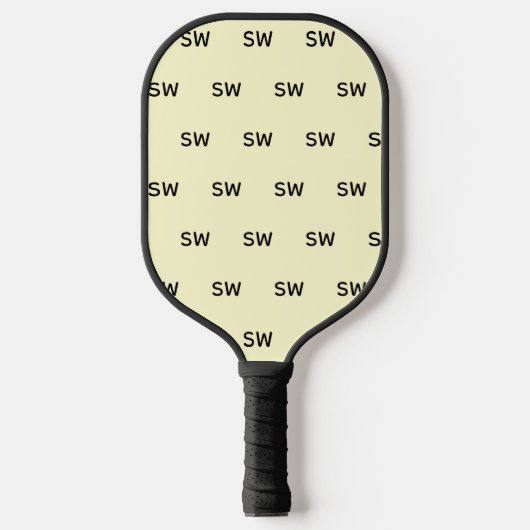 Einfaches klassisches Monogramm-Design Pickleball Schläger (Vorderseite)
