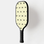Einfaches klassisches Monogramm-Design Pickleball Schläger (Links)
