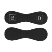 Einfaches Klassisches Monogramm | Schwarz mit weiß Baseball (Paneele)