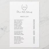 Einfaches klassisches Monogramm-Wreath-Elegant (Vorderseite)