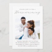 Einfaches klassisches New Zuhause Housewarming-Fot Ankündigung (Vorne/Hinten)