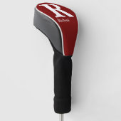 Einfaches Klassisches Professionelles Monogramm un Golf Headcover (angewinkelt)