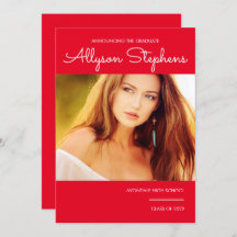 Einfaches, klassisches Script-One-Foto Red | Weiße