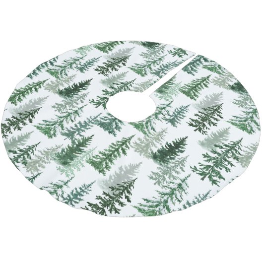 Einfaches klassisches Weihnachtsbaummuster Polyester Weihnachtsbaumdecke (Schrägansicht)