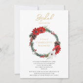 Einfaches klassisches Weihnachtsfest-Brautparty Einladung (Vorderseite)