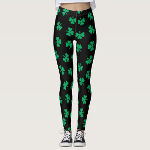 Einfaches Kleeblatt-Muster Leggings