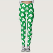 Einfaches Kleeblatt-Muster Leggings (Vorderseite)