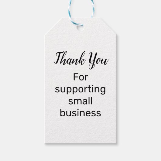 einfaches Kleinunternehmen mit Unterstützung von G Geschenkanhänger (Vorderseite)