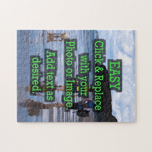 Einfaches Klicken, um Ihre eigene Vertikale zu ers Puzzle (Horizontal)