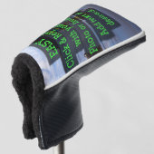 Einfaches Klicken und Ersetzen eines vertikalen Bi Golf Headcover (3/4 Vorderseite)