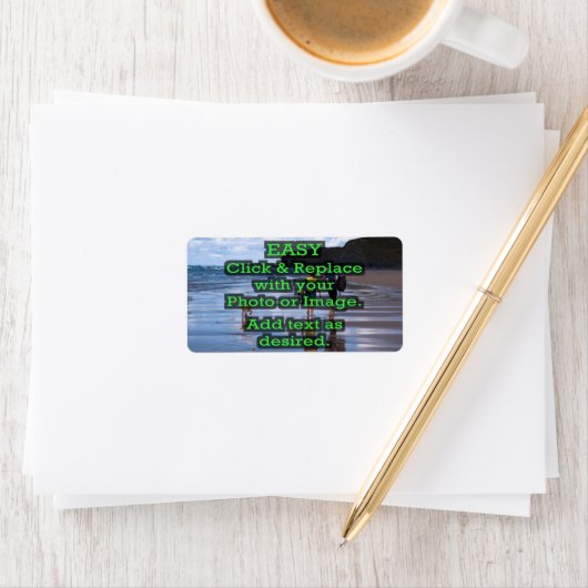 Einfaches Klicken und Ersetzen von Bildern, um Ihr Adressaufkleber (Insitu)