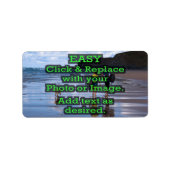 Einfaches Klicken und Ersetzen von Bildern, um Ihr Adressaufkleber (Vorne)