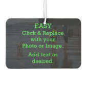 Einfaches Klicken und Ersetzen von Bildern, um Ihr Autolufterfrischer (Rückseite)