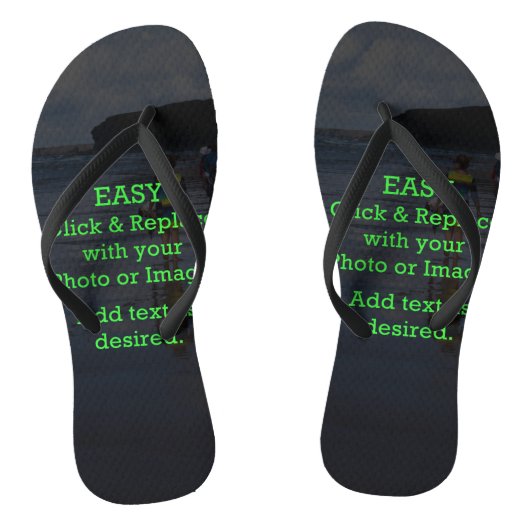 Einfaches Klicken und Ersetzen von Bildern, um Ihr Badesandalen (Fußbett)