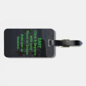 Einfaches Klicken und Ersetzen von Bildern, um Ihr Gepäckanhänger (Rückseite horizontal)