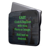 Einfaches Klicken und Ersetzen von Bildern, um Ihr Laptopschutzhülle (Vorderseite Links)