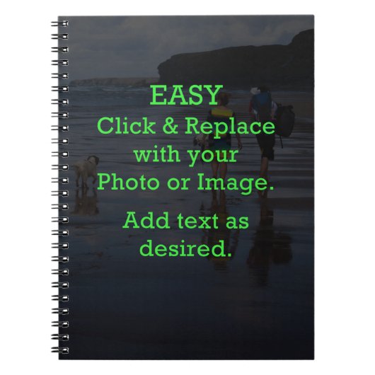 Einfaches Klicken und Ersetzen von Bildern, um Ihr Notizblock (Vorderseite)