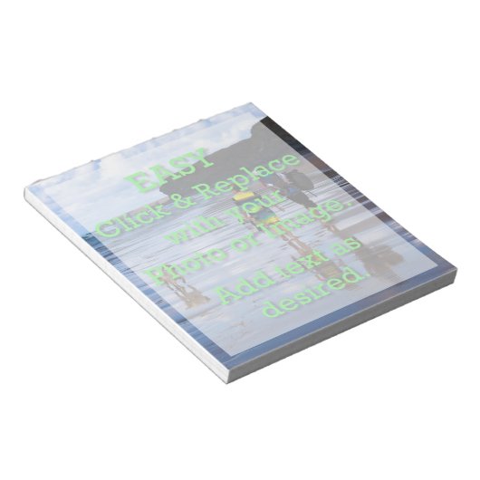 Einfaches Klicken und Ersetzen von Bildern, um Ihr Notizblock (angewinkelt)