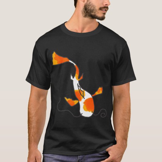 Einfaches Koi-Design T-Shirt (Vorderseite)
