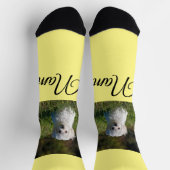 Einfaches Kolorful tier add name foto custom throw Socken (Oben)