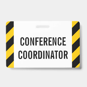 Einfaches "KONFERENZKOORDINATOR"-Abzeichen Ausweis
