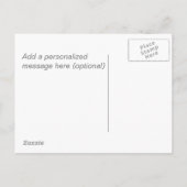 Einfaches Konzept des rustikalen Hauses Neue Adres Ankündigungspostkarte (Rückseite)