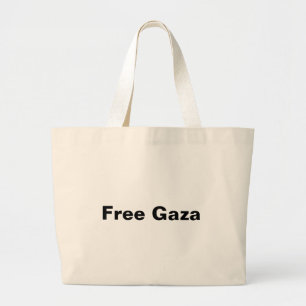 Einfaches Konzept für Gaza zur Unterstützung Paläs Jumbo Stoffbeutel