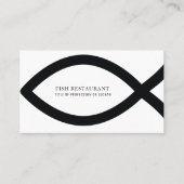 Einfaches kreatives Fischrestaurant Beruflich Visitenkarte (Vorderseite)