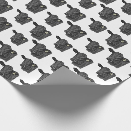 Einfaches Kuhwackelpapier Geschenkpapier (Ecke)