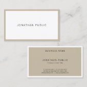 Einfaches künstlerisches Design Modernes Minimalis Visitenkarte (Vorne/Hinten)