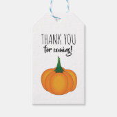 Einfaches Kürbisgeschenk Geschenkanhänger (Vorderseite)