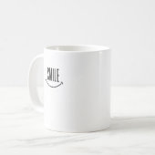 Einfaches Lächeln Kaffeetasse (Vorderseite Links)