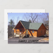 EINFACHES LAND POSTKARTE (Vorne/Hinten)