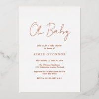 Einfaches Landhaus-Skript Elegante Babyparty Rose