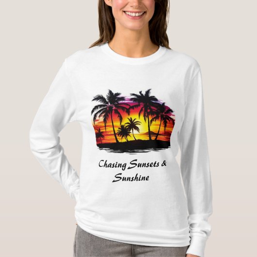 Einfaches Langarm T-Shirt (Vorderseite)