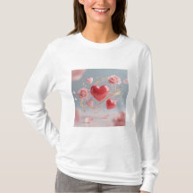 Einfaches Langarm-T-Shirt
