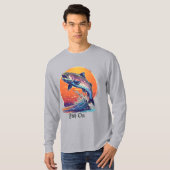 Einfaches Langarm-T-Shirt T-Shirt (Vorne ganz)
