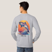 Einfaches Langarm-T-Shirt T-Shirt (Schwarz voll)