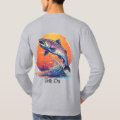 Einfaches Langarm-T-Shirt T-Shirt (Rückseite)