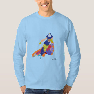 Einfaches Langarm-T-Shirt: Touchdown T-Shirt
