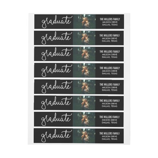 Einfaches lässiges graduiertes Typografie-Foto (Bogen)