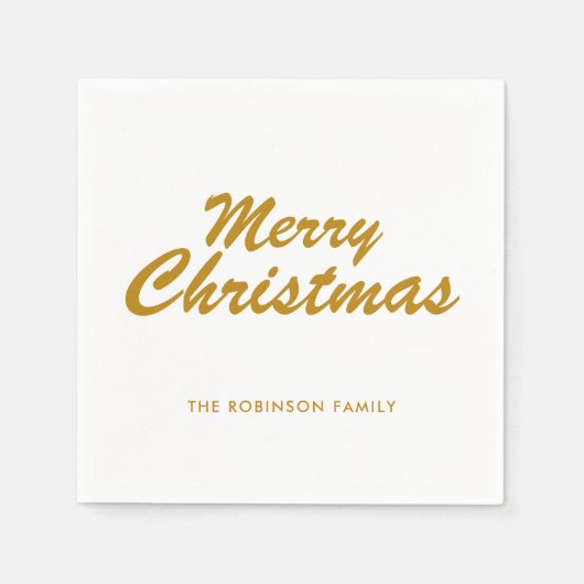Einfaches Lässiges Script-Paper aus Mercury Gold Serviette (Vorderseite)