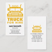 Einfaches Lastkraftwagenmobil Logistiktransporter Visitenkarte (Vorne/Hinten)