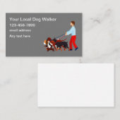 Einfaches Laufen von Hunden - Moderner  Visitenkarte (Vorne/Hinten)