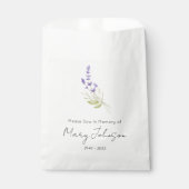 Einfaches Lavendel-Samenpaket Begräbnis  Geschenktütchen (Vorderseite)