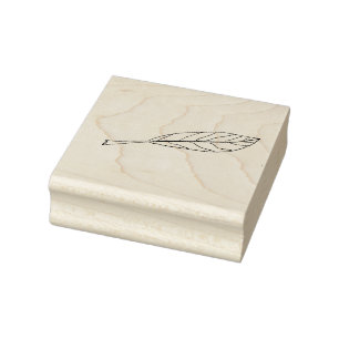 Einfaches Leaf, handgewachsene Briefmarke aus Kaut Gummistempel