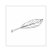 Einfaches Leaf, handgewachsene Briefmarke aus Kaut Gummistempel (Prägung)